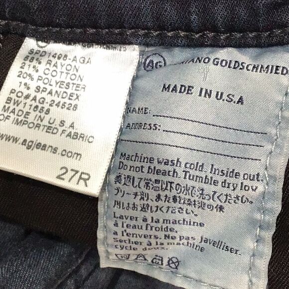 AG Adriano Goldschmied THE MIDDI Mid-Rise Dark Wash Legging - Picture 15 of 15